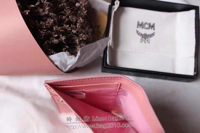 MCM錢包 原單 8014 兔子款兩折錢包 3D絲印圖案 MCM女短錢包 MCM零錢包  mdmc1334